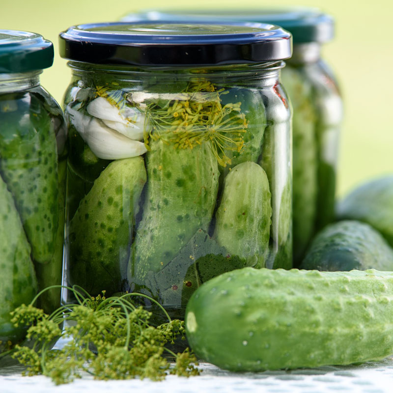 Jar of pickles for chasing bourbon shot