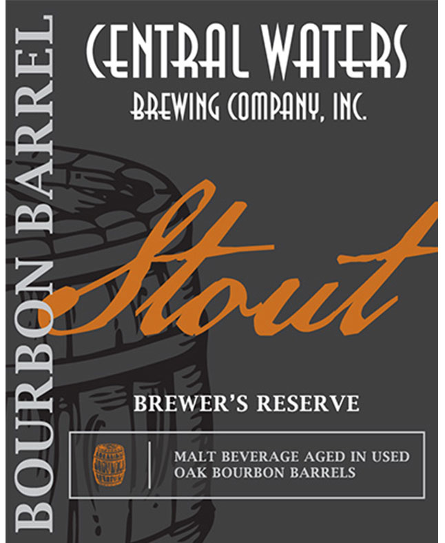 Bourbon Beer Central Waters Brewer's Reserve Bourbon Barrel Stout